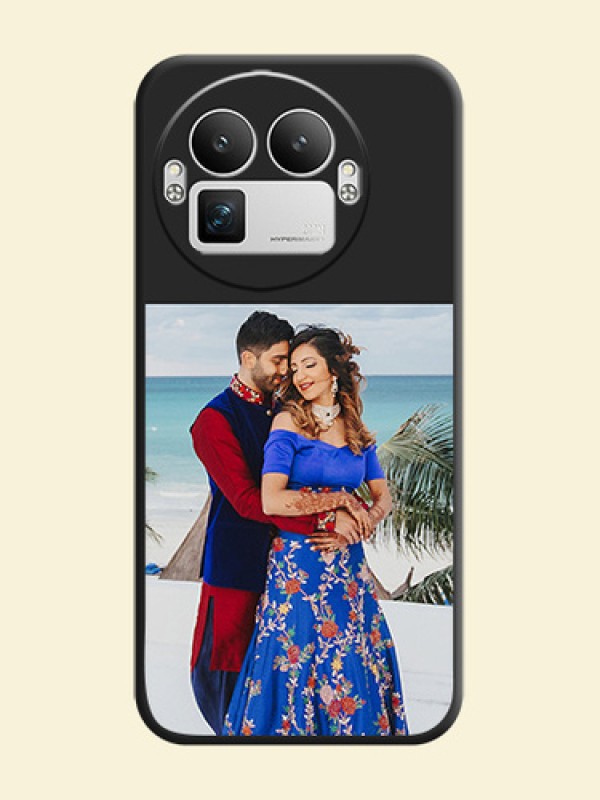 Image Upload With Space Black Color On Custom Soft Matte Mobile Back Cover - Realme GT 8 Pro