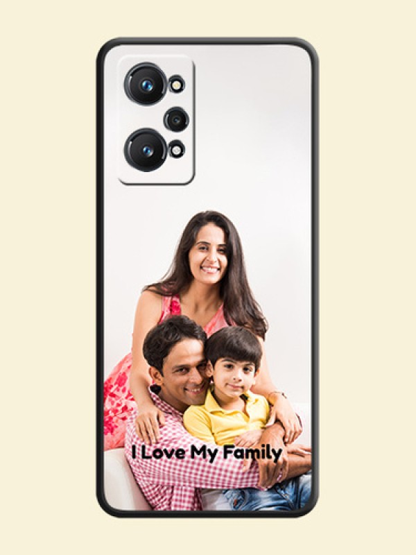 Full Single Pic Upload With Text On Space Black Personalized Soft Matte Phone Covers -Realme Gt Neo 2 5G