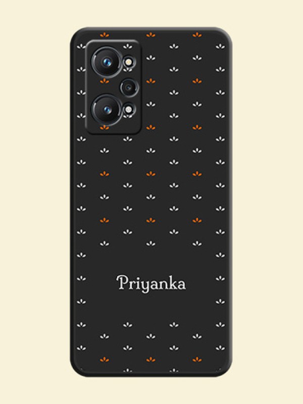 Simple Pattern With Custom Text On Space Black Personalized Soft Matte Phone Covers -Realme Gt Neo 2 5G