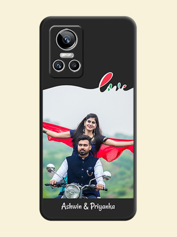 Fall in Love Pattern with Picture on Photo on Space Black Soft Matte Mobile Case - Realme GT Neo 3 150W