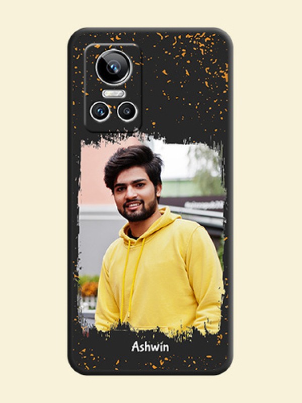 Spray Free Design on Photo on Space Black Soft Matte Phone Cover - Realme GT Neo 3 150W