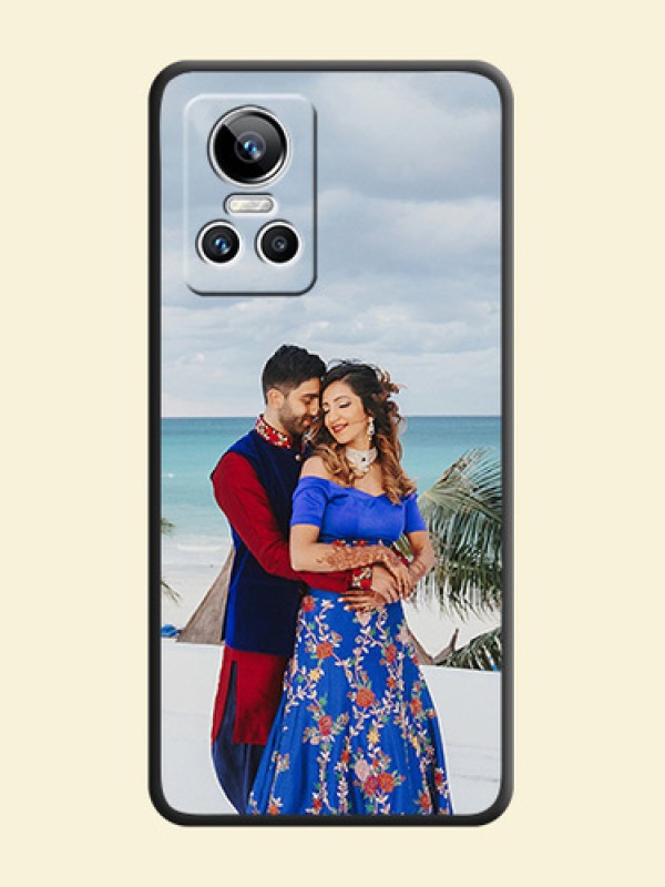 Full Single Pic Upload On Space Black Personalized Soft Matte Phone Covers -Realme Gt Neo 3