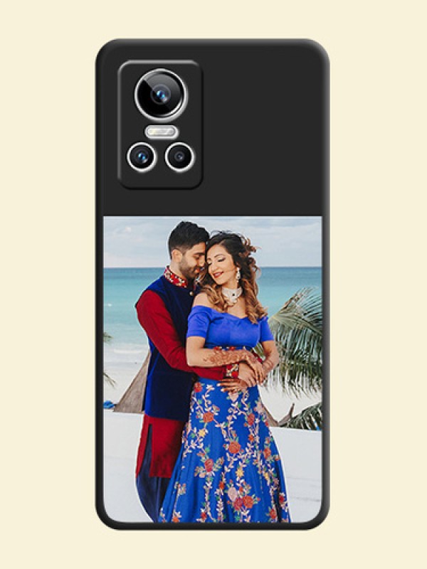 Image Upload With Space Black Color On Custom Soft Matte Mobile Back Cover - Realme Gt Neo 3