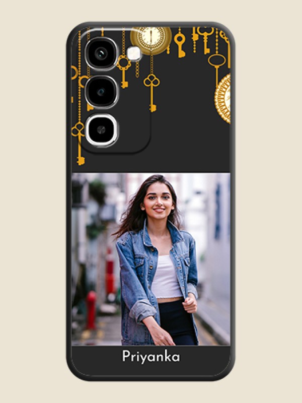 Decorative Design with Text On Space Black Custom Soft Matte Mobile Back Cover - Realme Narzo 100x 5G
