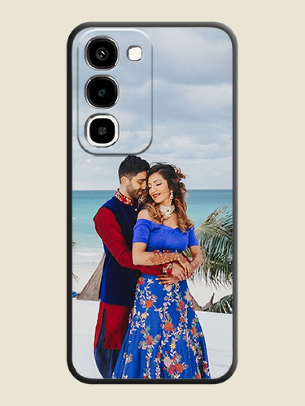 Full Single Pic Upload On Space Black Custom Soft Matte Mobile Back Cover - Realme Narzo 100x 5G