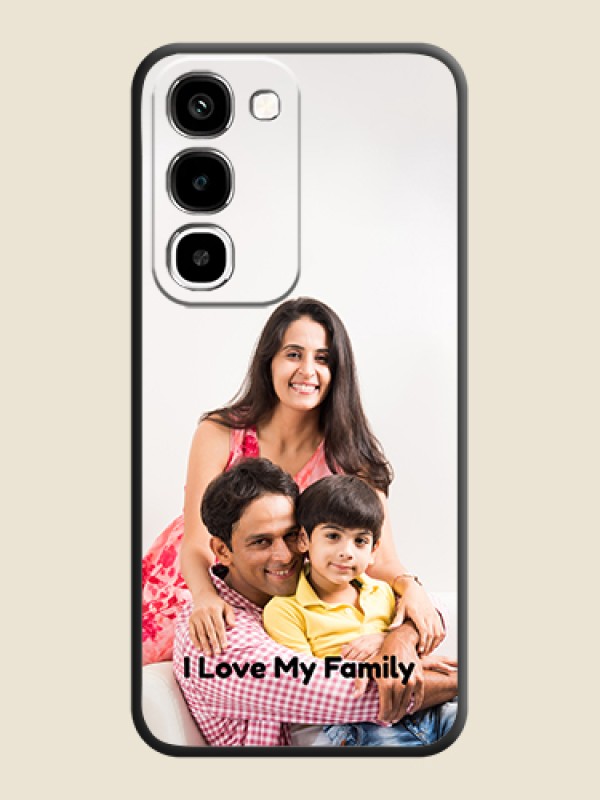 Full Single Pic Upload With Text On Space Black Custom Soft Matte Mobile Back Cover - Realme Narzo 100x 5G