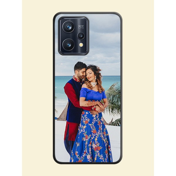 Full Single Pic Upload On Space Black Personalized Soft Matte Phone Covers -Realme Narzo 50 Pro 5G