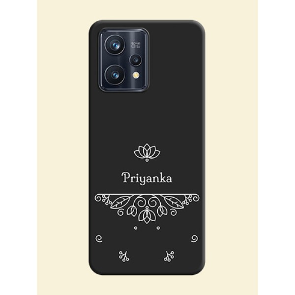 Lotus Garden Custom Text On Space Black Personalized Soft Matte Phone Covers -Realme Narzo 50 Pro 5G Lotus Garden Custom Text On Space Black Personalized Soft Matte Phone Covers -Realme Narzo 50 Pro 5G