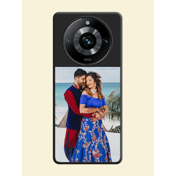 Image Upload With Space Black Color On Custom Soft Matte Mobile Back Cover - Realme Narzo 60 Pro 5G