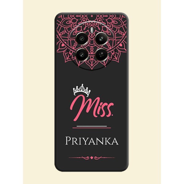 Mrs Name with Floral Design on Space Black Personalized Soft Matte Phone Covers - Narzo 70 Pro 5G Mrs Name with Floral Design on Space Black Personalized Soft Matte Phone Covers - Narzo 70 Pro 5G