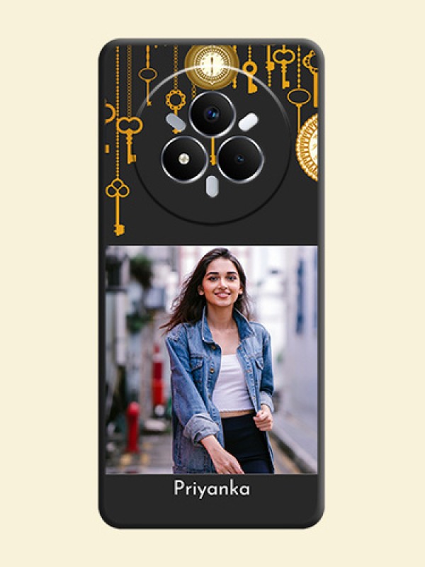Decorative Design with Text On Space Black Custom Soft Matte Mobile Back Cover - Realme Narzo 80 Pro 5G
