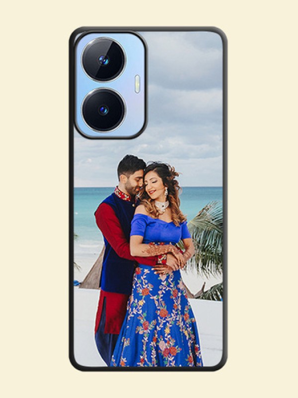 Full Single Pic Upload On Space Black Personalized Soft Matte Phone Covers -Realme Narzo N55