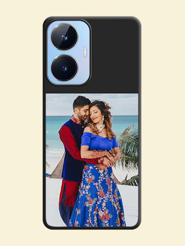 Image Upload With Space Black Color On Custom Soft Matte Mobile Back Cover - Realme Narzo N55