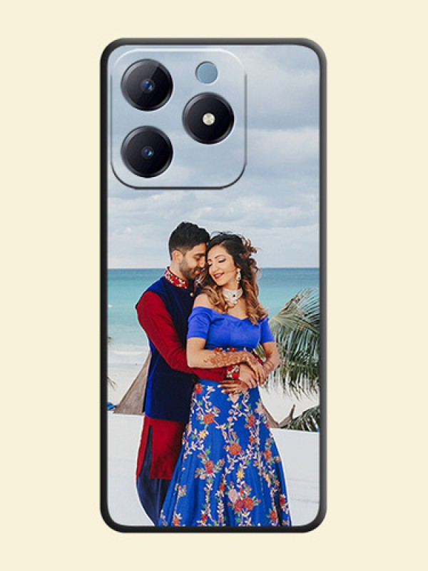 Full Single Pic Upload On Space Black Custom Soft Matte Mobile Back Cover - Realme Narzo N63