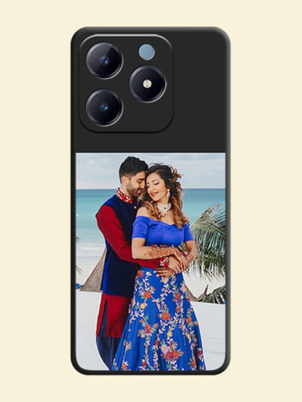 Image Upload With Space Black Color On Custom Soft Matte Mobile Back Cover - Realme Narzo N63