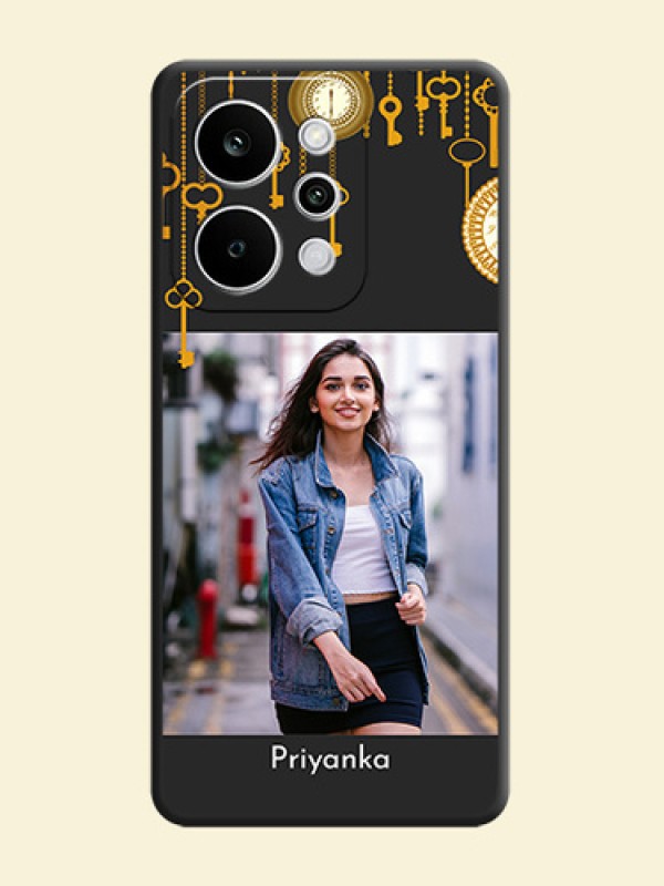 Decorative Design with Text On Space Black Custom Soft Matte Mobile Back Cover - Realme Narzo Power 5G