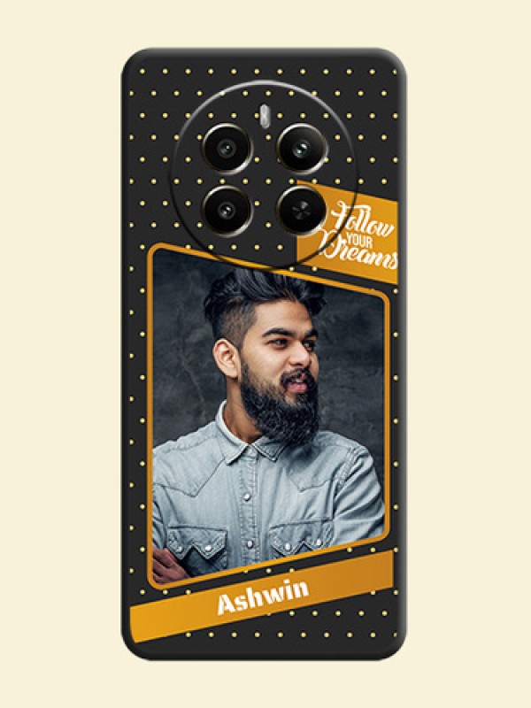 Follow Your Dreams with White Dots on Space Black Custom Soft Matte Phone Cases - Realme P1 5G