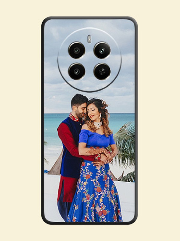 Full Single Pic Upload On Space Black Personalized Soft Matte Phone Covers - Realme P1 5G
