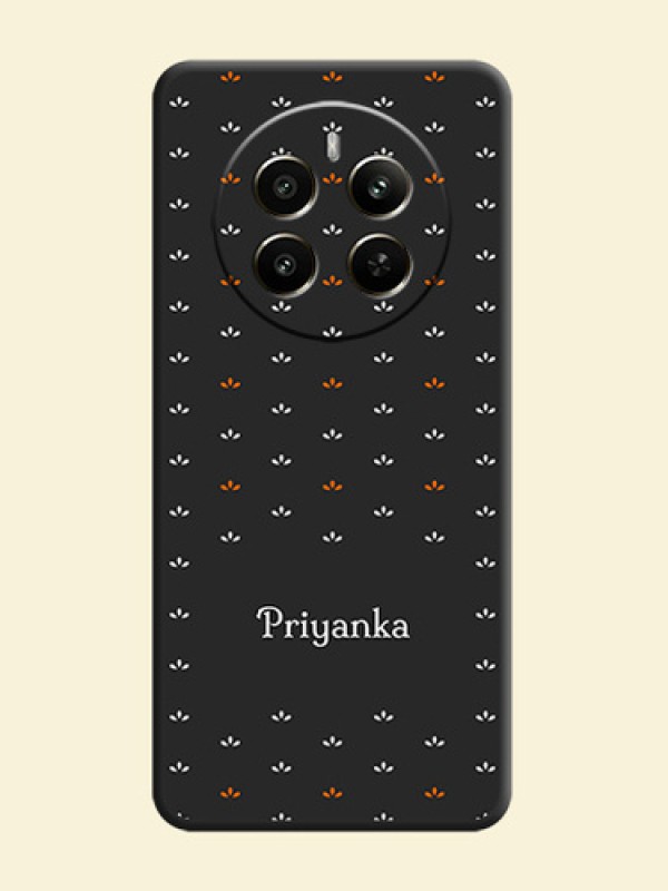 Simple Pattern With Custom Text On Space Black Personalized Soft Matte Phone Covers - Realme P1 5G