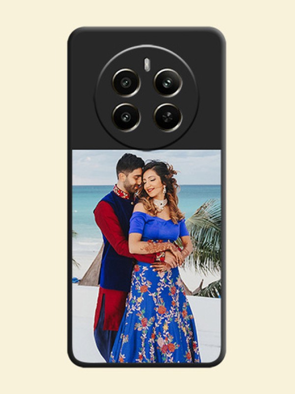 Image Upload With Space Black Color On Custom Soft Matte Mobile Back Cover - Realme P1 5G