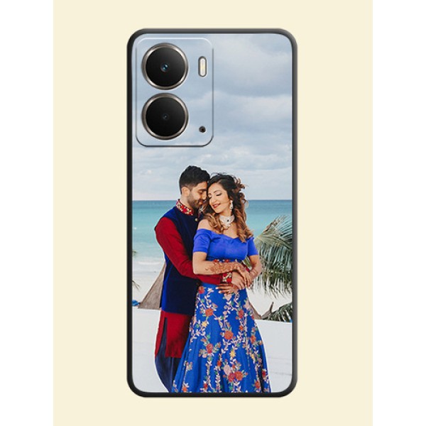 Full Single Pic Upload On Space Black Custom Soft Matte Mobile Back Cover - Realme P3 5G Full Single Pic Upload On Space Black Custom Soft Matte Mobile Back Cover - Realme P3 5G