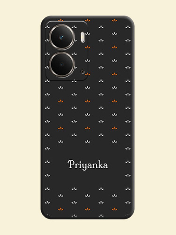 Simple Pattern With Custom Text On Space Black Custom Soft Matte Mobile Back Cover - Realme P3 5G