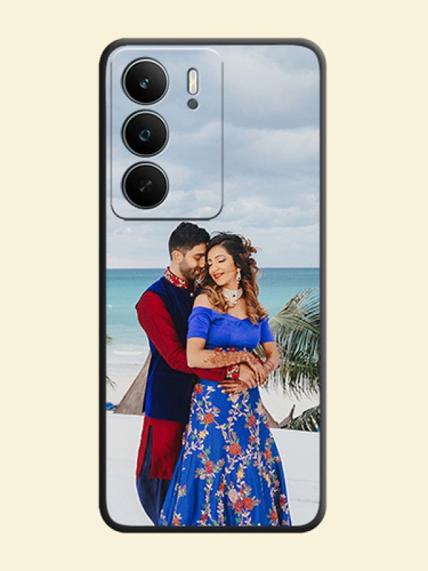 Full Single Pic Upload On Space Black Custom Soft Matte Mobile Back Cover - Realme P3 Lite 5G