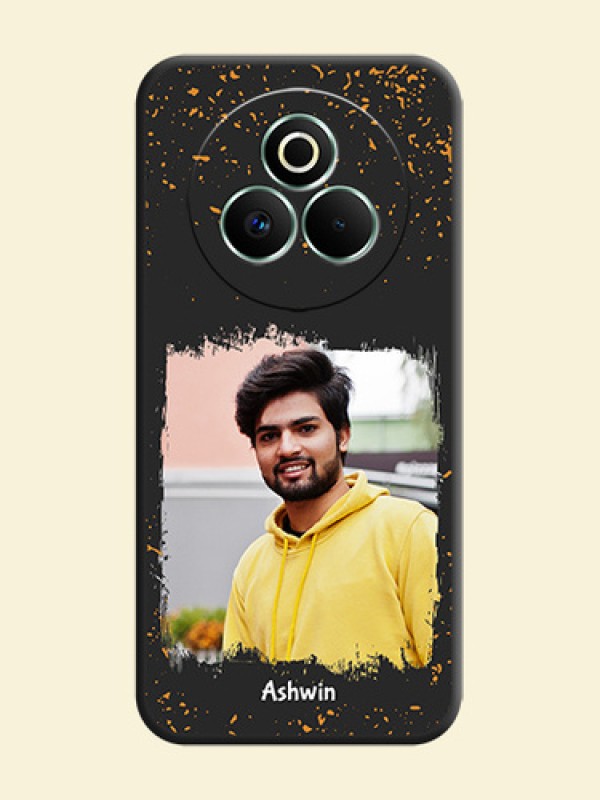 Spray Free Design on Photo On Space Black Custom Soft Matte Mobile Back Cover - Realme P3 Pro 5G