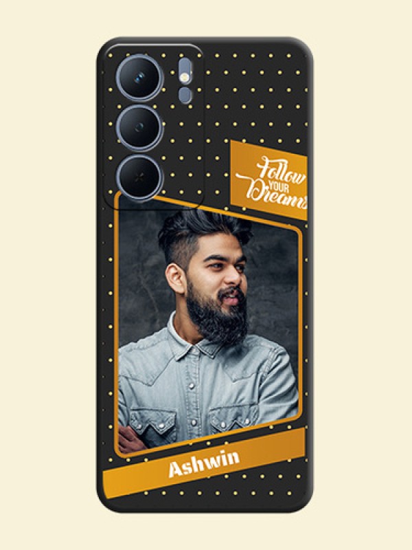 Follow Your Dreams with White Dots On Space Black Custom Soft Matte Mobile Back Cover - Realme P3x 5G