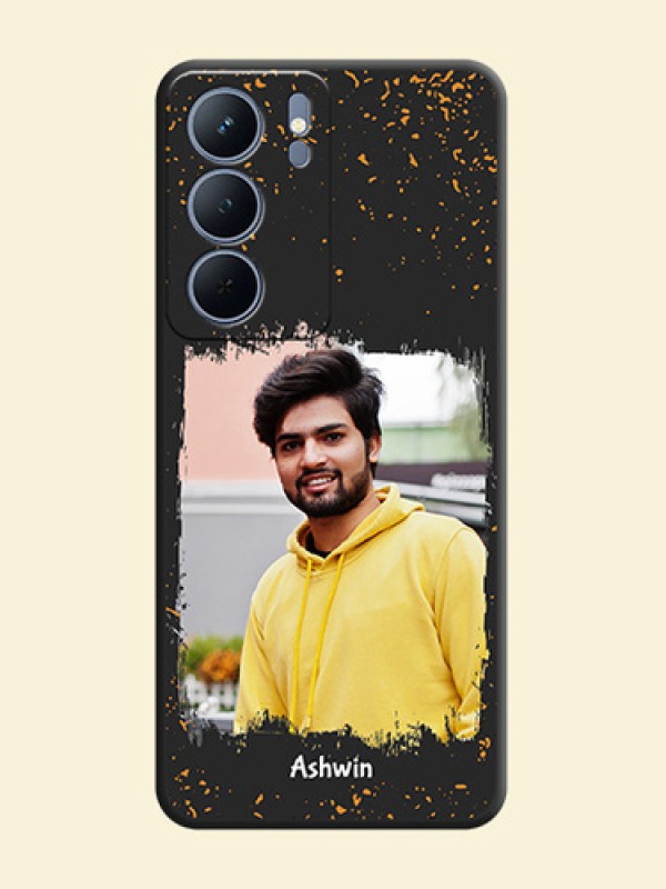 Spray Free Design on Photo On Space Black Custom Soft Matte Mobile Back Cover - Realme P3x 5G