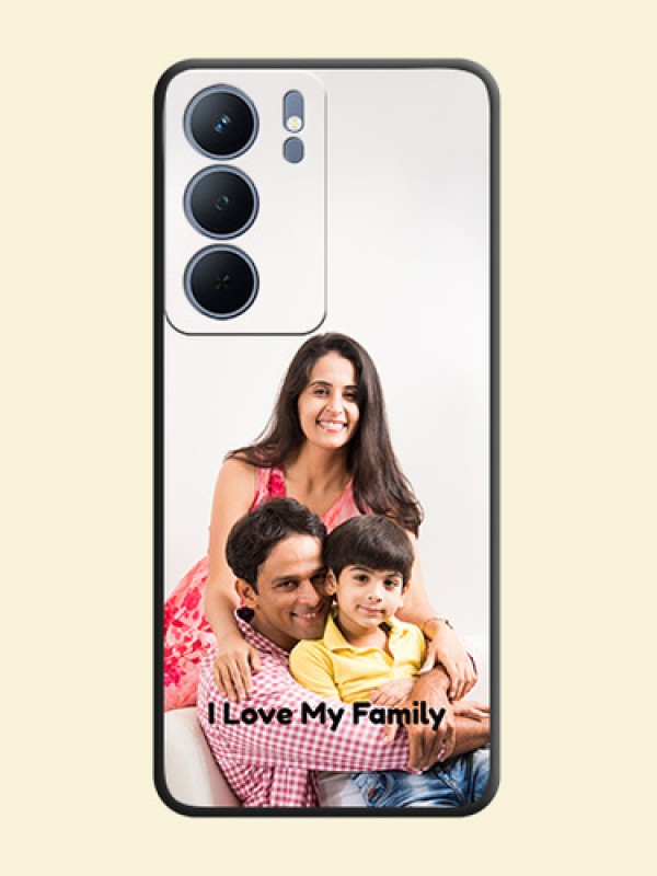Full Single Pic Upload With Text On Space Black Custom Soft Matte Mobile Back Cover - Realme P3x 5G