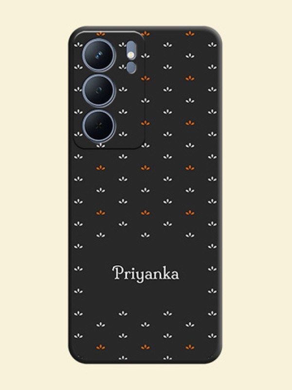 Simple Pattern With Custom Text On Space Black Custom Soft Matte Mobile Back Cover - Realme P3x 5G