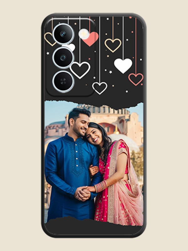 Love Hangings with Splash Wave Picture On Space Black Custom Soft Matte Mobile Back Cover - Realme P4 Lite 5G