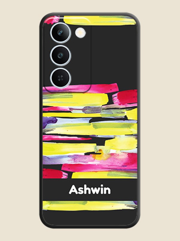 Brush Coloured On Space Black Custom Soft Matte Mobile Back Cover - Realme P4 Lite 5G