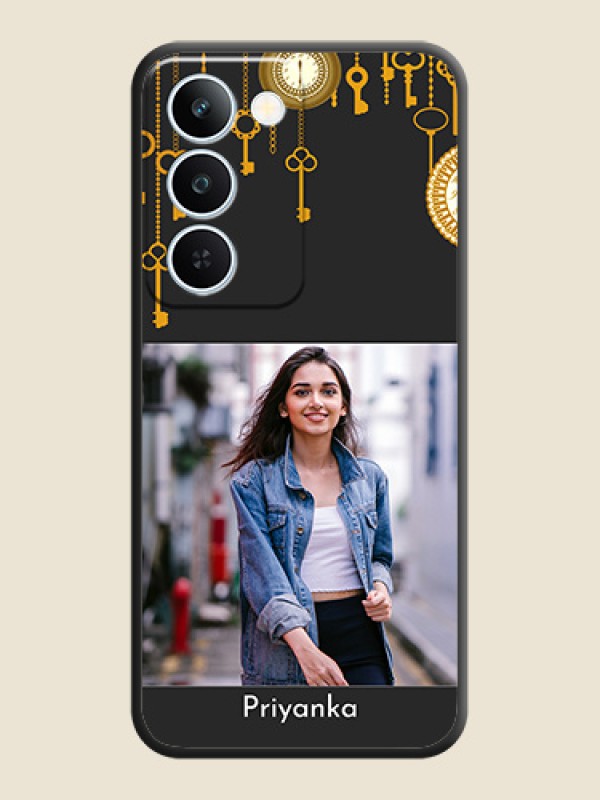 Decorative Design with Text On Space Black Custom Soft Matte Mobile Back Cover - Realme P4 Lite 5G