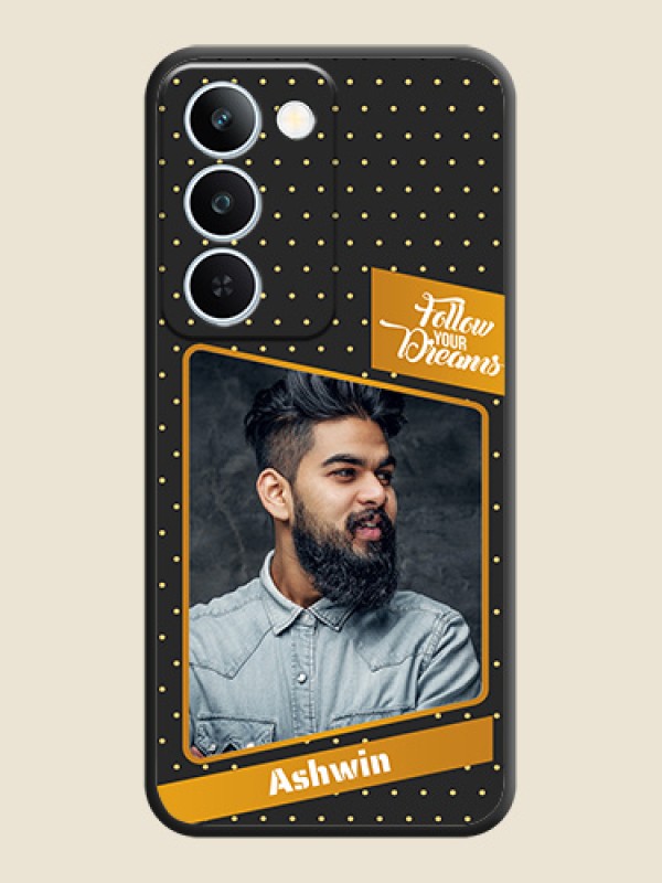 Follow Your Dreams with White Dots On Space Black Custom Soft Matte Mobile Back Cover - Realme P4 Lite 5G