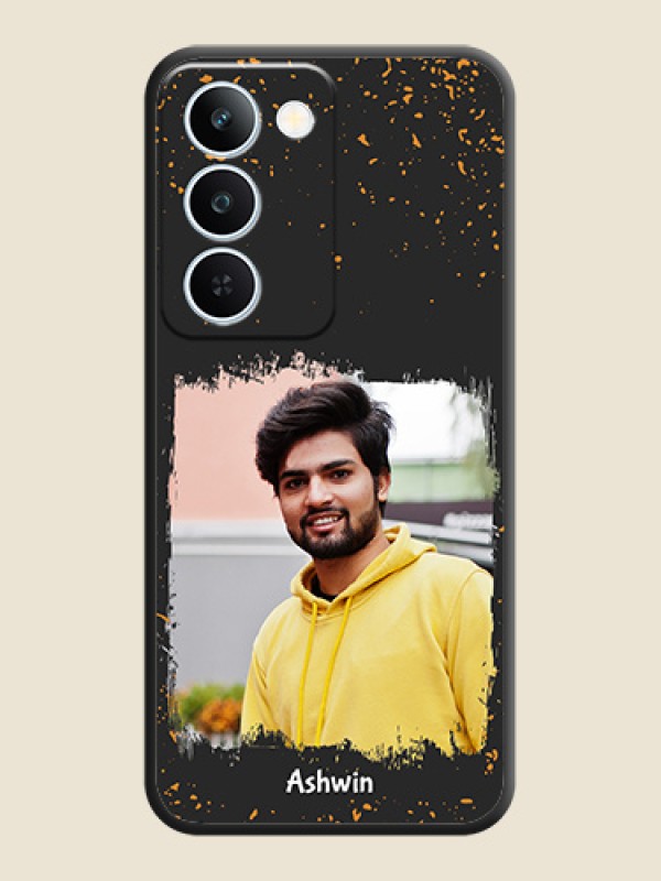 Spray Free Design on Photo On Space Black Custom Soft Matte Mobile Back Cover - Realme P4 Lite 5G