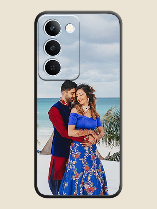 Full Single Pic Upload On Space Black Custom Soft Matte Mobile Back Cover - Realme P4 Lite 5G
