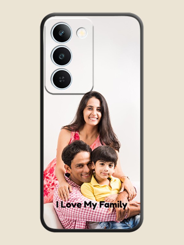 Full Single Pic Upload With Text On Space Black Custom Soft Matte Mobile Back Cover - Realme P4 Lite 5G