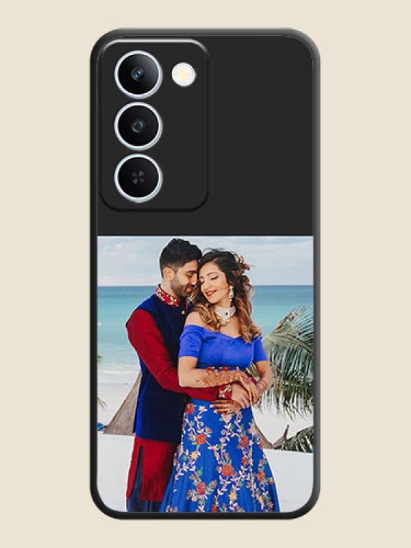 Image Upload With Space Black Color On Custom Soft Matte Mobile Back Cover - Realme P4 Lite 5G
