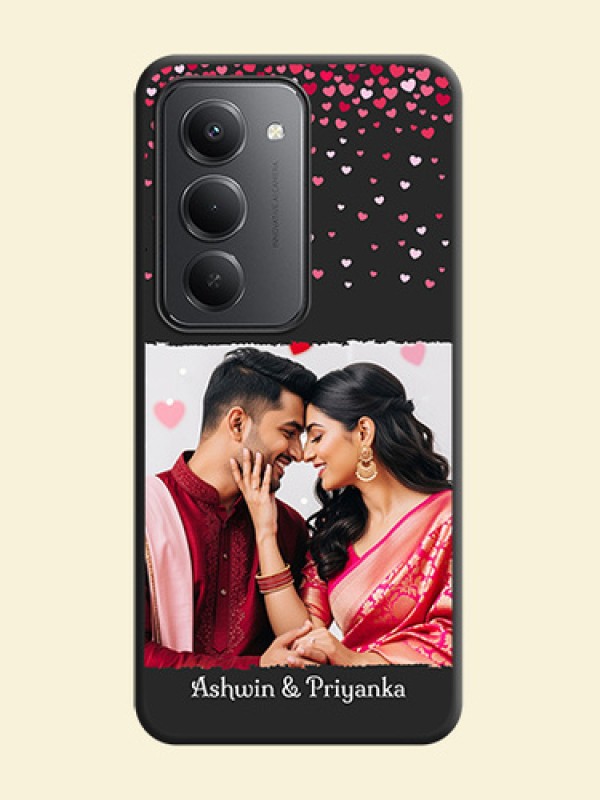 Fall in Love with Your Partner on Photo On Space Black Custom Soft Matte Mobile Back Cover - Redmi 15 5G