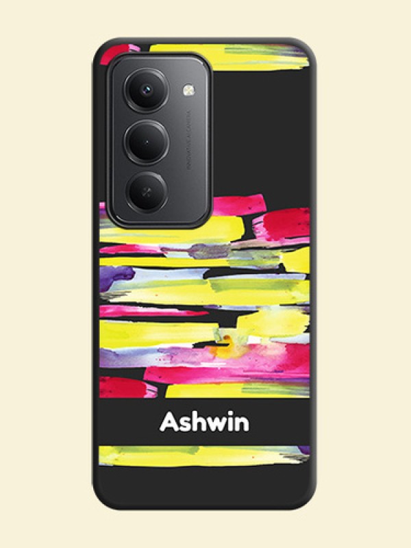 Brush Coloured On Space Black Custom Soft Matte Mobile Back Cover - Redmi 15 5G