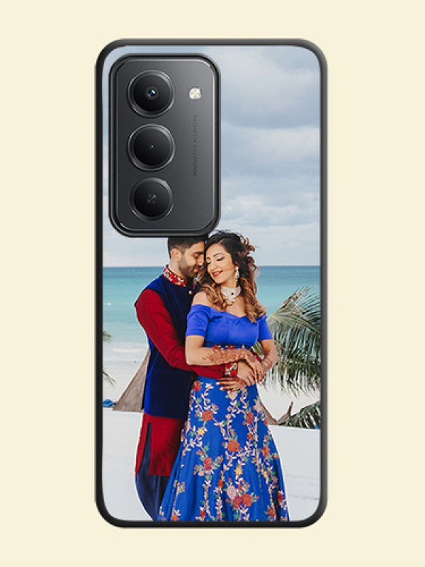 Full Single Pic Upload On Space Black Custom Soft Matte Mobile Back Cover - Redmi 15 5G