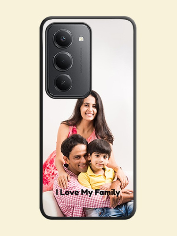 Full Single Pic Upload With Text On Space Black Custom Soft Matte Mobile Back Cover - Redmi 15 5G