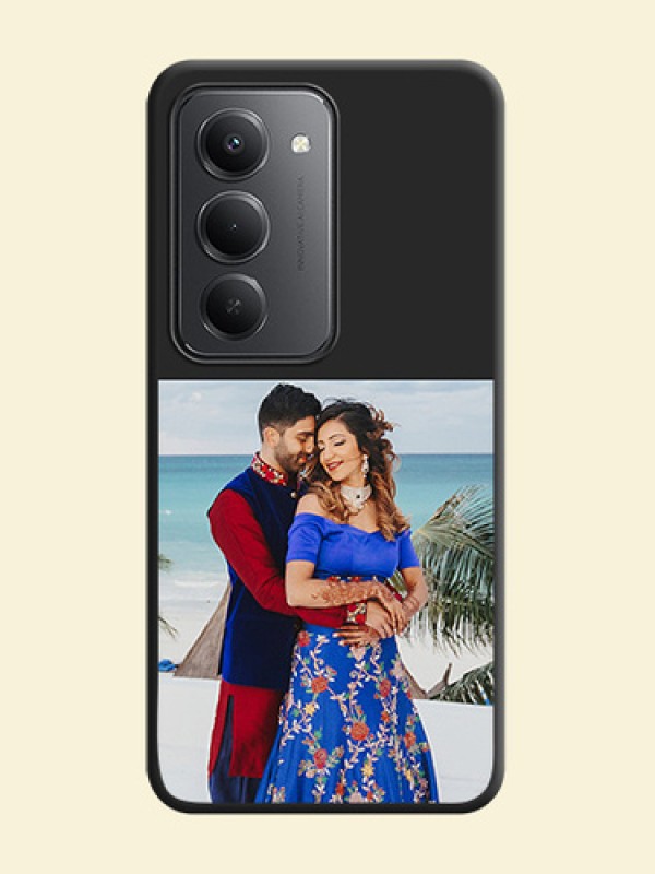 Image Upload With Space Black Color On Custom Soft Matte Mobile Back Cover - Redmi 15 5G