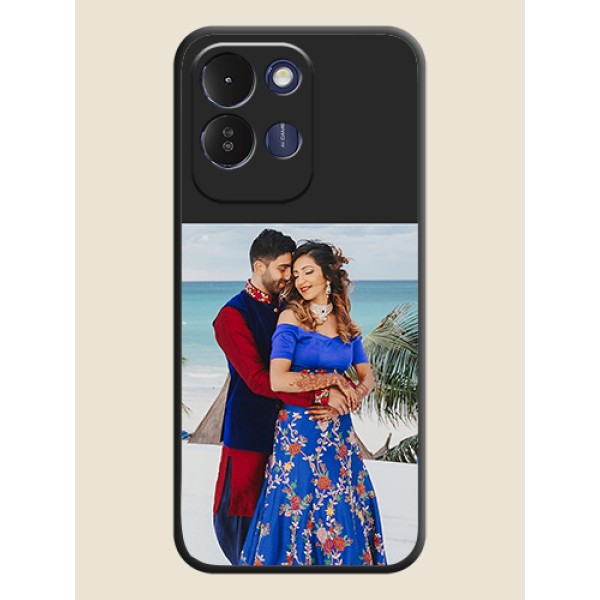 Image Upload With Space Black Color On Custom Soft Matte Mobile Back Cover - Redmi 17 5G Image Upload With Space Black Color On Custom Soft Matte Mobile Back Cover - Redmi 17 5G