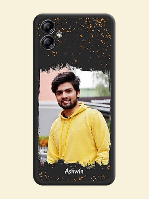 Spray Free Design on Photo on Space Black Soft Matte Phone Cover - Samsung Galaxy A04e