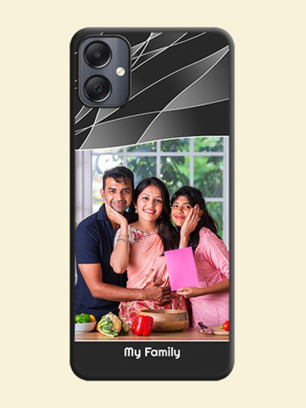 Mixed Wave Lines on Photo On Space Black Custom Soft Matte Mobile Back Cover - Galaxy A05