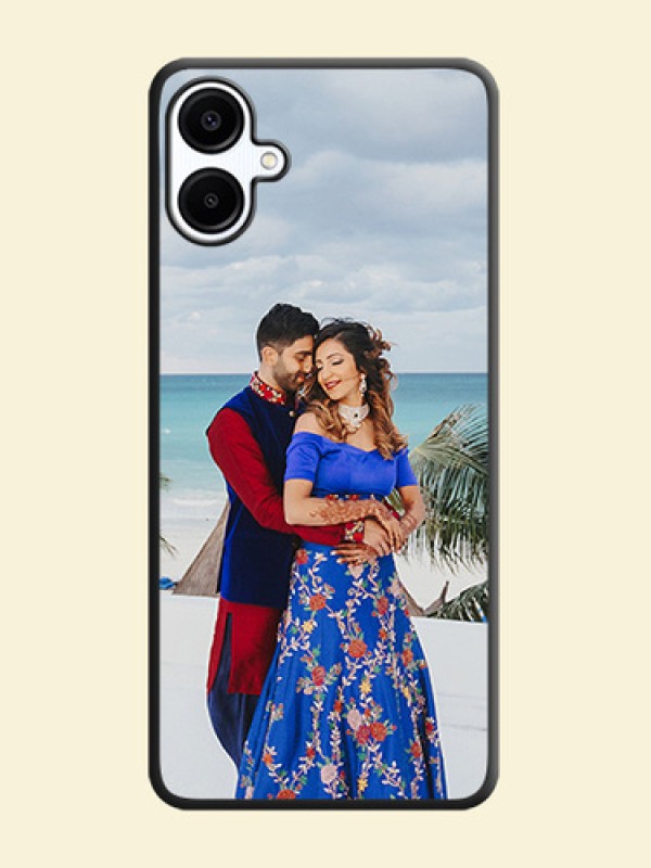 Full Single Pic Upload On Space Black Custom Soft Matte Mobile Back Cover - Galaxy A06