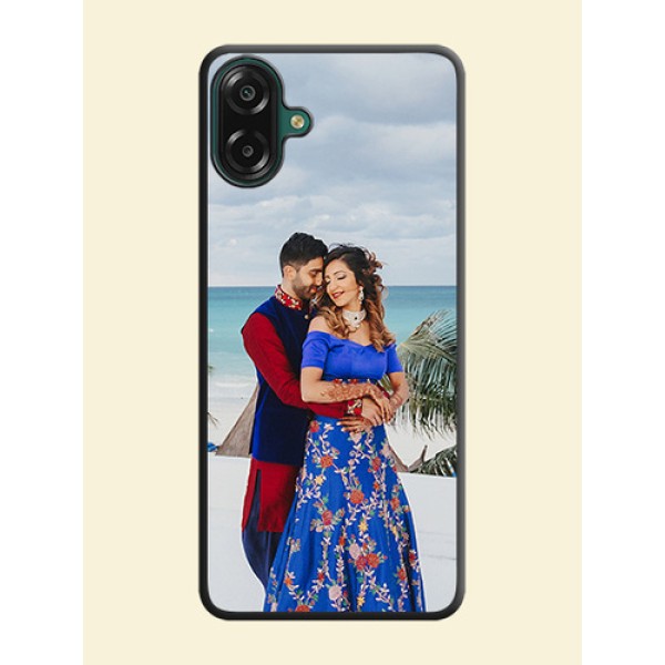 Full Single Pic Upload On Space Black Custom Soft Matte Mobile Back Cover - Samsung Galaxy A07 Full Single Pic Upload On Space Black Custom Soft Matte Mobile Back Cover - Samsung Galaxy A07